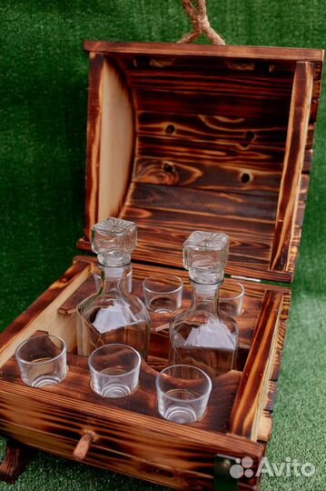 Мини бар Бочка дерево ручная работа