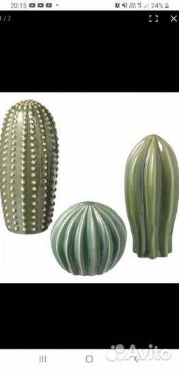 Керамические кактусы икеа