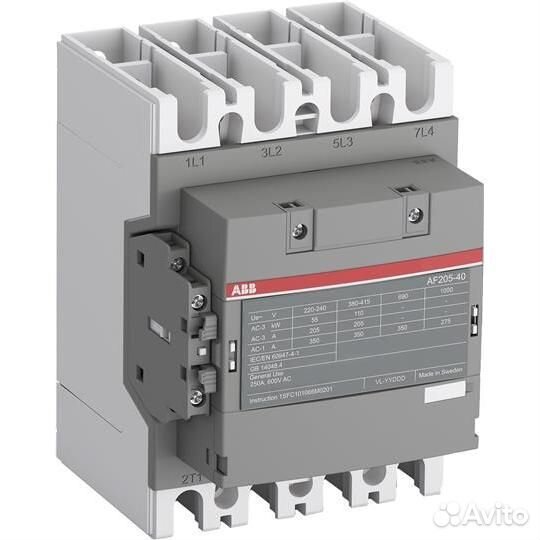 Контактор AF305-40-00-11, катушка 24-60В AC/DC ABB