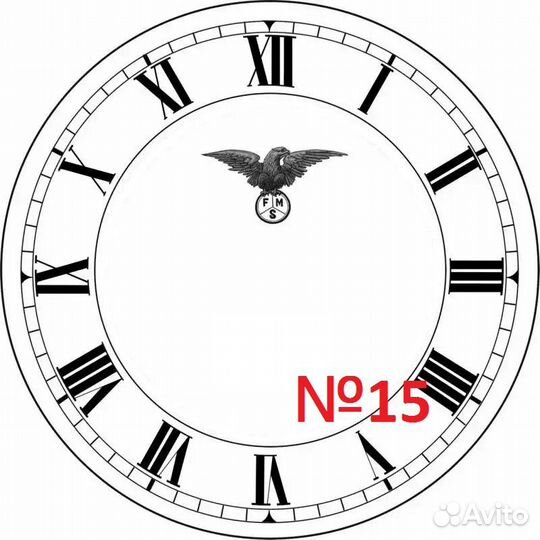 Наклейка для реставрации циферблатов старинных час