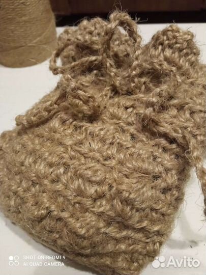 Эко-губка, мочалка из джута