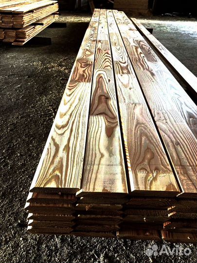Шлифованные доски лиственницы 40x150 мм, готовы к
