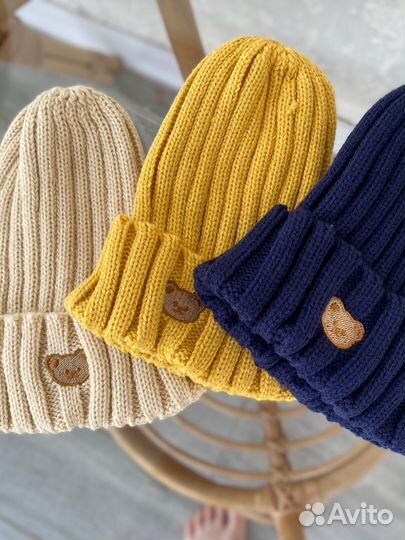 Шапка и шарф детские осенние