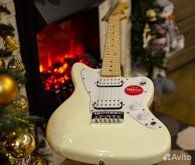 Fender Squier Mini Jazzmaster HH MN Olympic White
