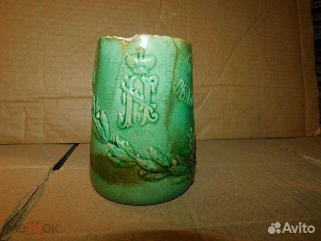 Старинная, кружка на память коронования Никовая 2