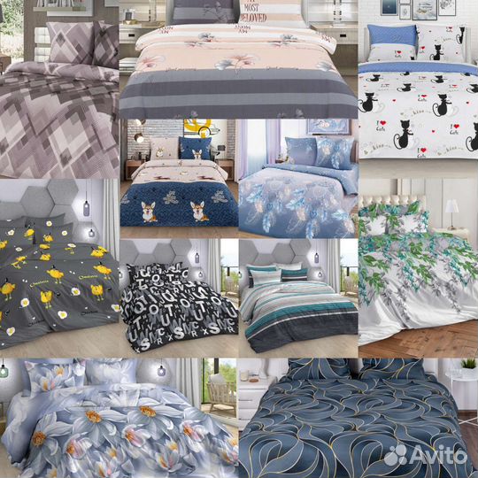 Ткани постельные бязь поплин перкаль сатин