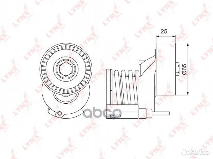 Ролик натяжной VAG/lynx/ PT3105 lynxauto