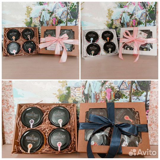 Подарочные наборы с крем-медом Медолюбов