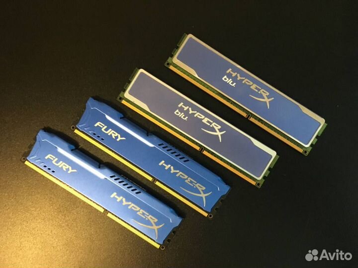 Оперативная память HyperX Fury и HyperX Blu 16GB