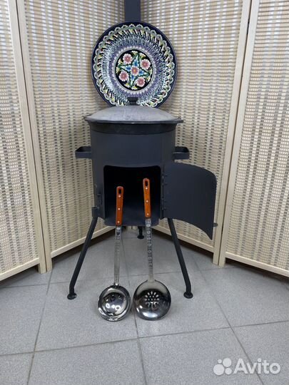 Печь для казана + казан 6 литров