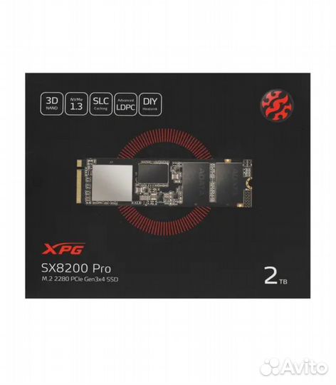 2 тб SSD M.2 накопитель adata XPG SX8200 Pro (ASX8