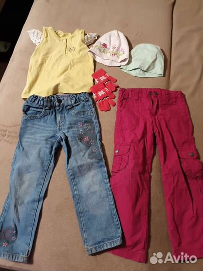 Вещи пакетом на девочку 3-4 лет