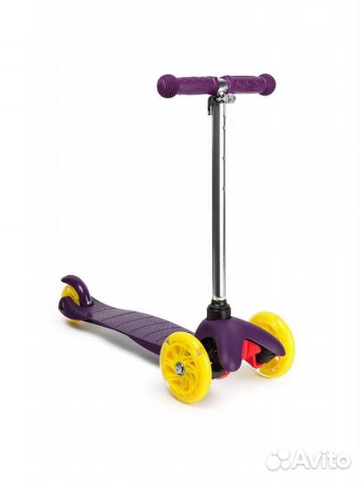 Самокат детский трехколесный светящиеся колеса