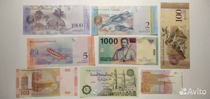 Иностранные Банкноты Набор