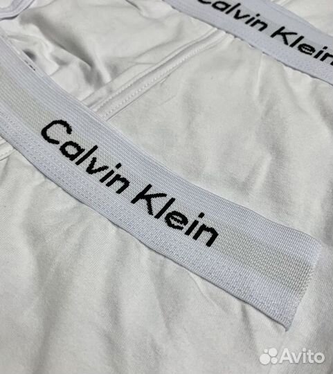 Трусы мужские белые Calvin Klein +5 носок