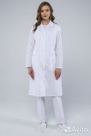 Халат женский База белый медицинский