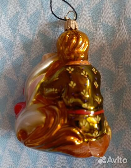 Елочная игрушка Иван с коньком