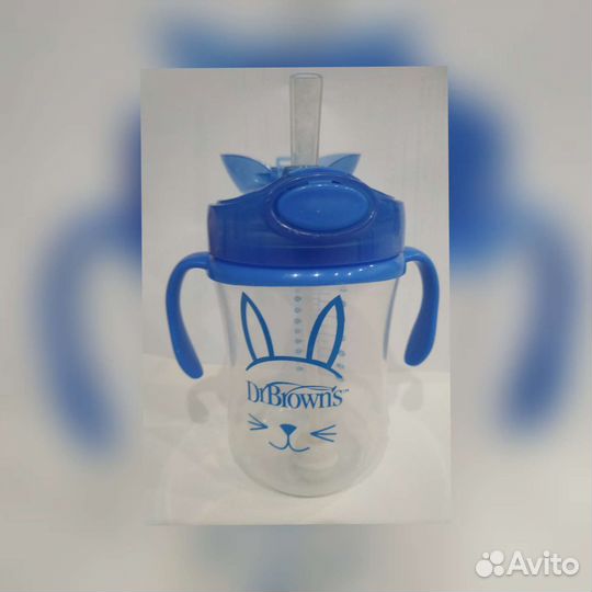 Поильник непроливайка Dr.Brown's с трубочкой
