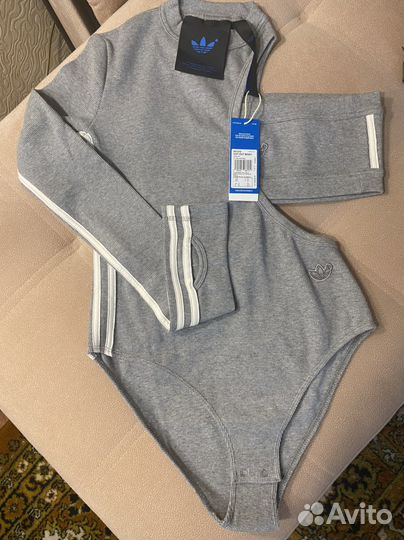 Adidas blue version cutout bodysuit