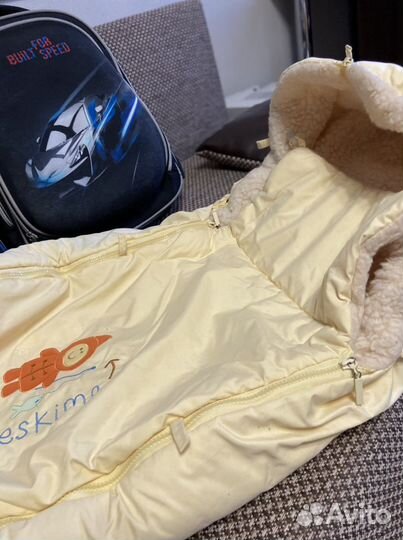 Утепленный конверт для коляски либо для санок