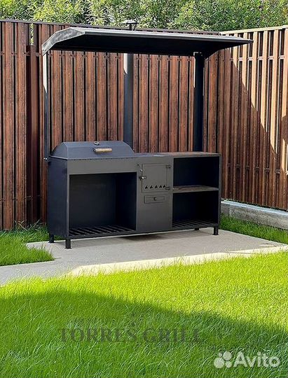 Мангал с крышей от производителя