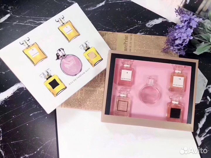 Подарочный набор 5в1 Chanel, Dior