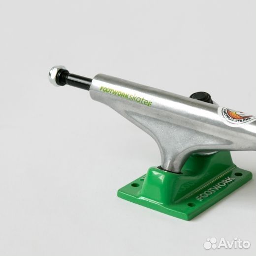 Подвески для скейта Footwork Label Neon/Raw 5.25''