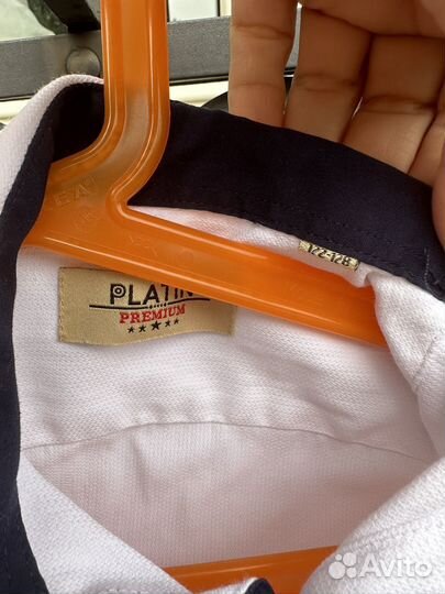 Рубашка для мальчика 122 белая на кнопках