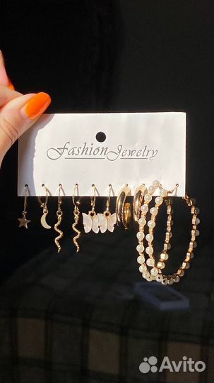 Серьги бижутерия