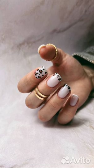 Укрепление ногтей,Маникюр с однотонным покрытием