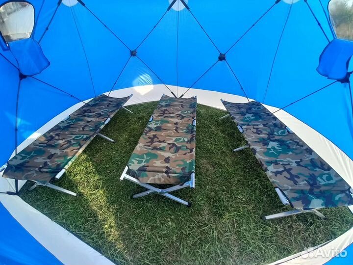 Раскладушка туристическая до 120 кг