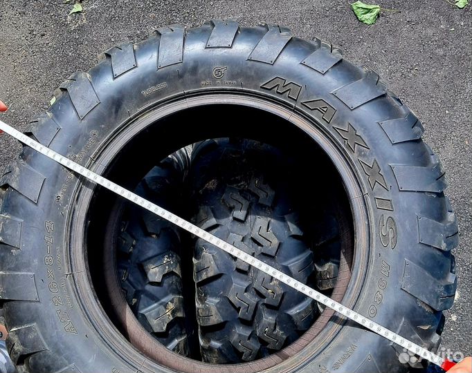 Резина одноширокая maxxis r14 для багги/квадрика