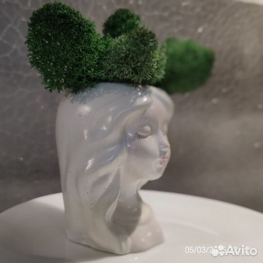 Статуэтка со стабилизированным мхом