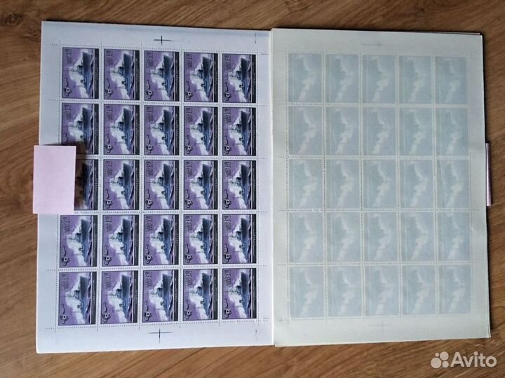 7 листов 175 марок Серия 1982 тральщик цена за все