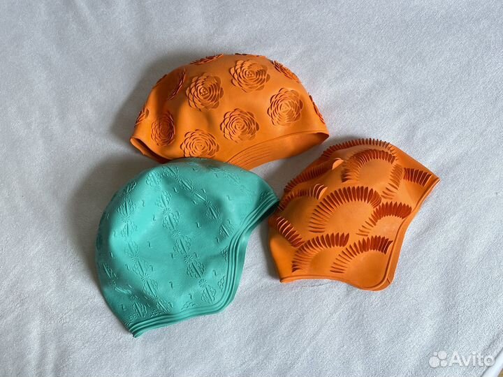 Шапочки резиновые для плавания