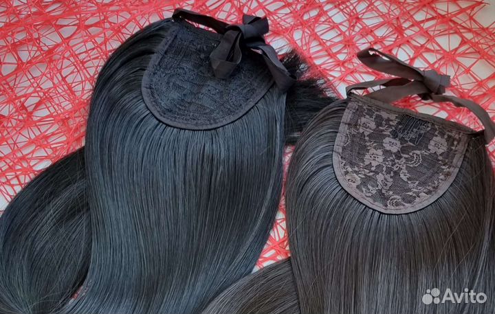 Накладной Хвост прямой волнистый