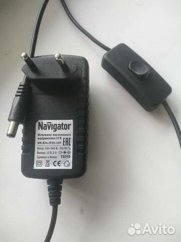 Блок питания 12В, 2А, 24Вт