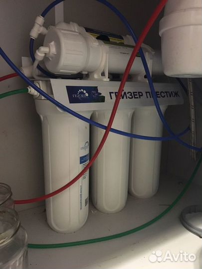 Замена картриджей в фильтре, установка обратного