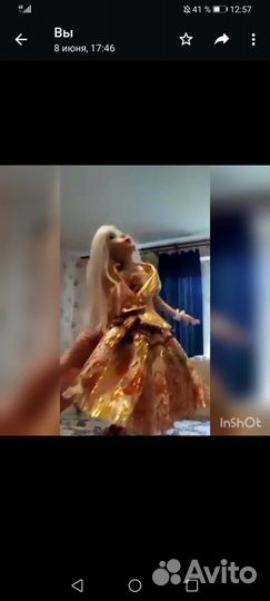 Куколка из полимерной глины, ручной работы