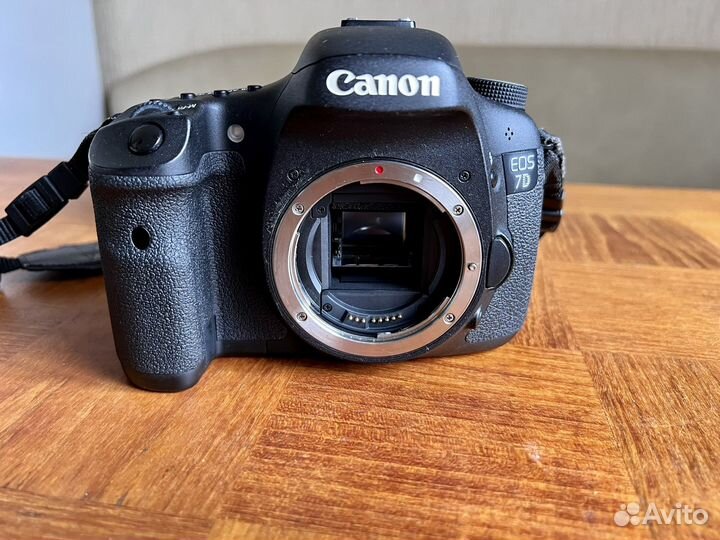 Объектив canon с фотоапаратом