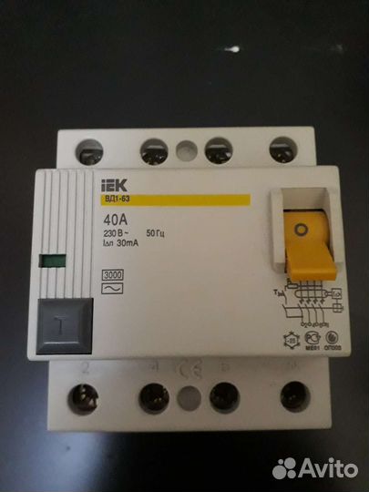 Автоматический выключатель iek дифференциальный