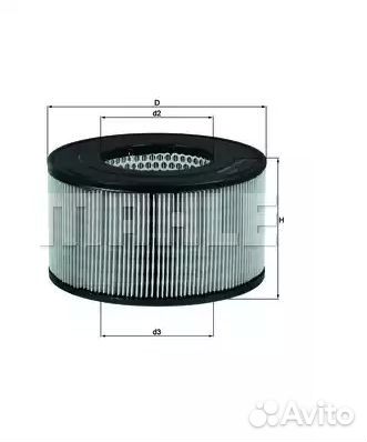 Фильтр воздушный Toyota Hilux Mahle LX1139