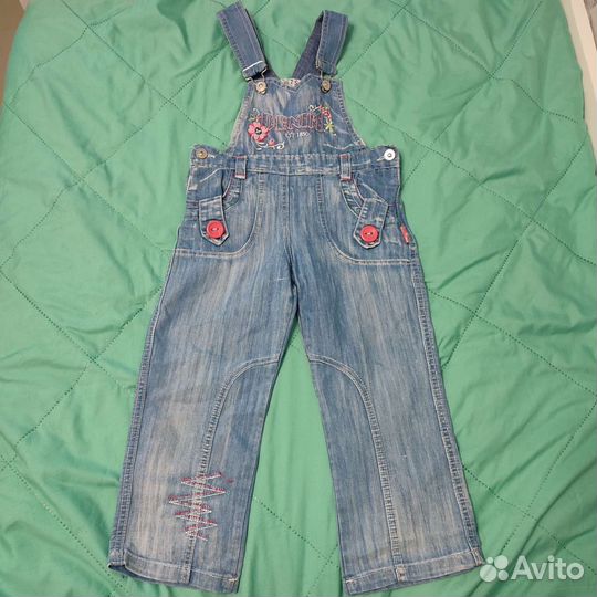 Джинсовый комбинезон для девочки