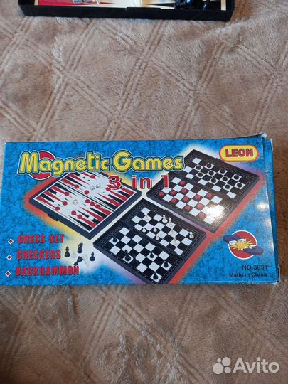 Шахматы нарды шашки 3 в 1