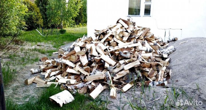 Дрова колотые сухие