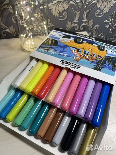 Новые Акриловые маркеры кисть для рисования Mobee