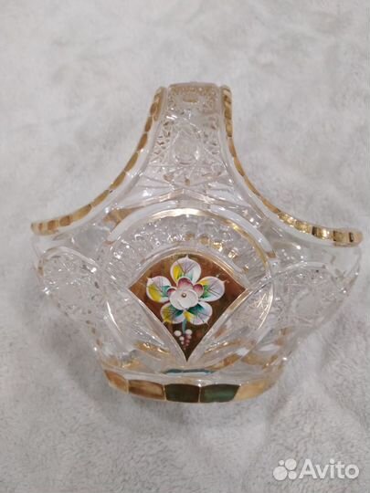 Богемский хрусталь с позолотой