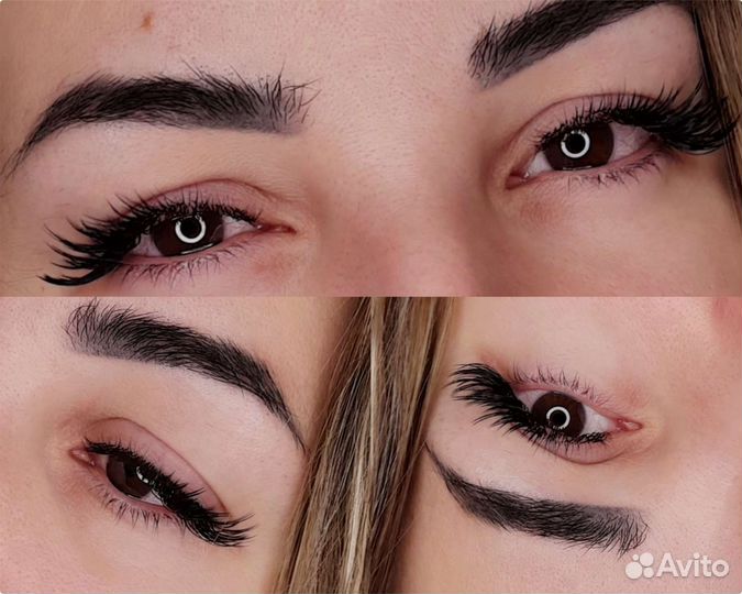 Наращивание ресниц/Оформление бровей