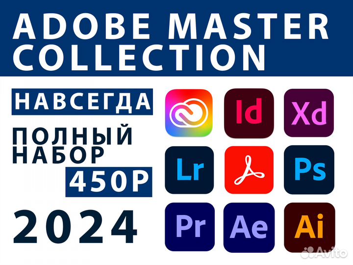 Photoshop 2024 / Набор программ навсегда / Adobe