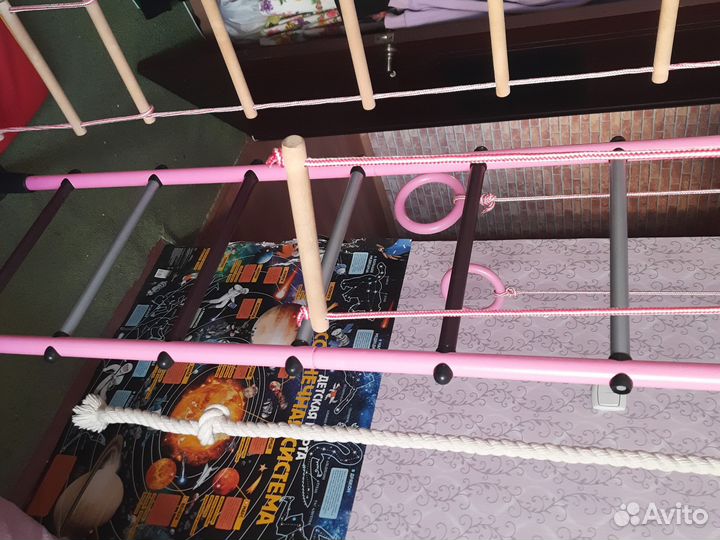 Спортивный комплекс розовый